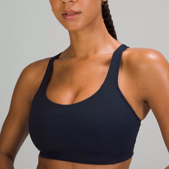 Lululemon All Powered Up Bra *Medium Support | TrueNavy | 32DD | New (w/ tags) - Picture 4 of 5